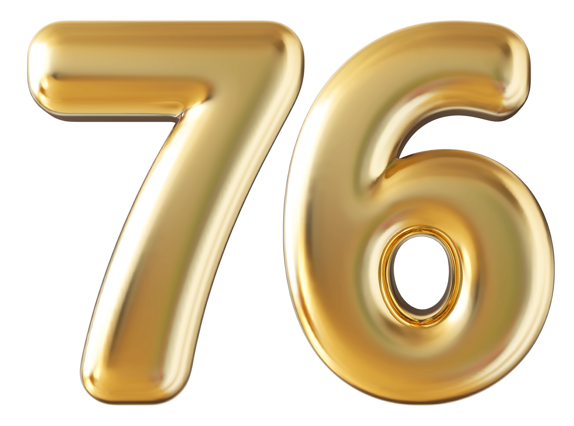 Gold 3d number 76 36304611 PNG Gold 3d number 76 36304611 PNG