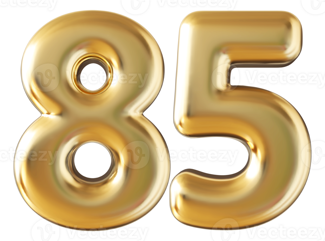 Gold 3d Number 85 36304625 PNG gold-3d-number-85-36304625-png
