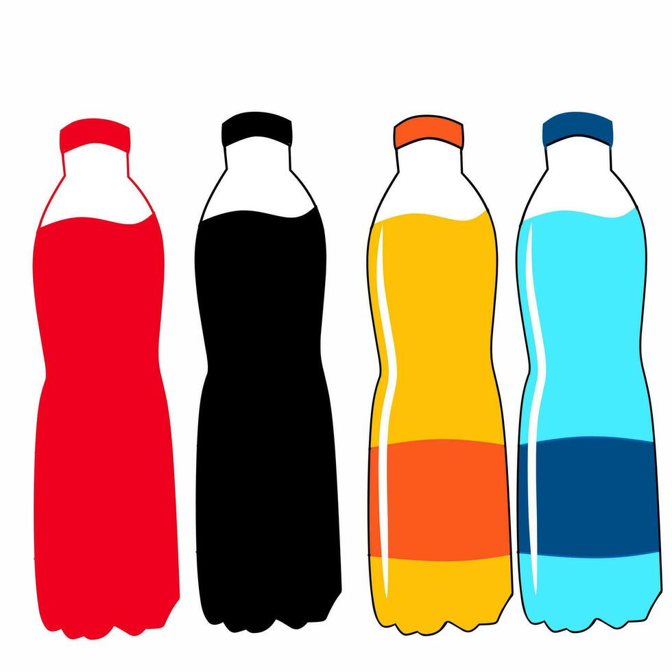 Water drink bottle art vector