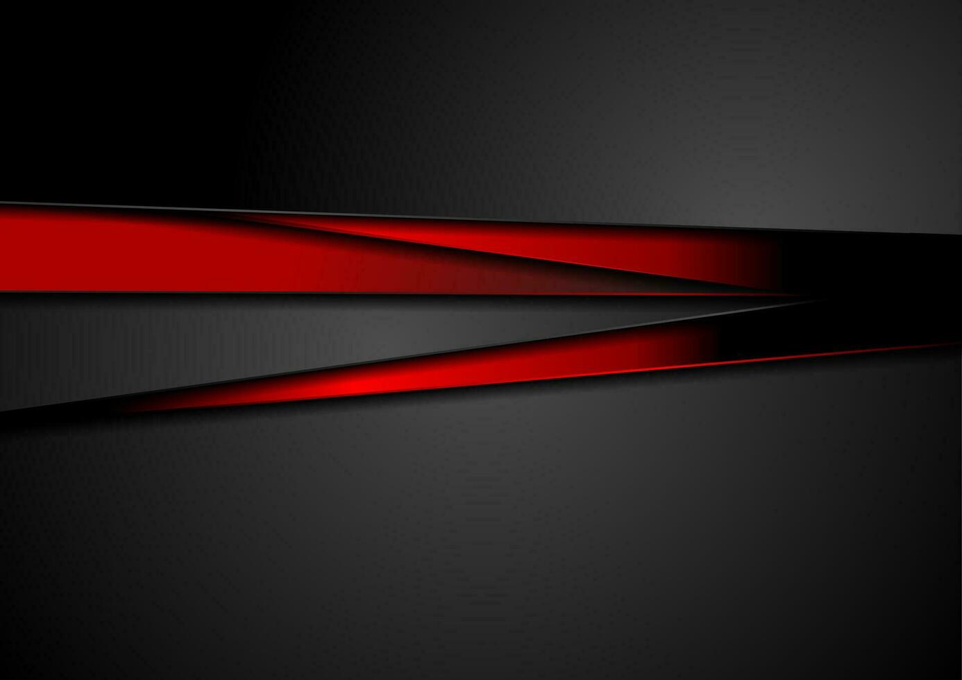 Black tech corporate abstract background with red stripes vector