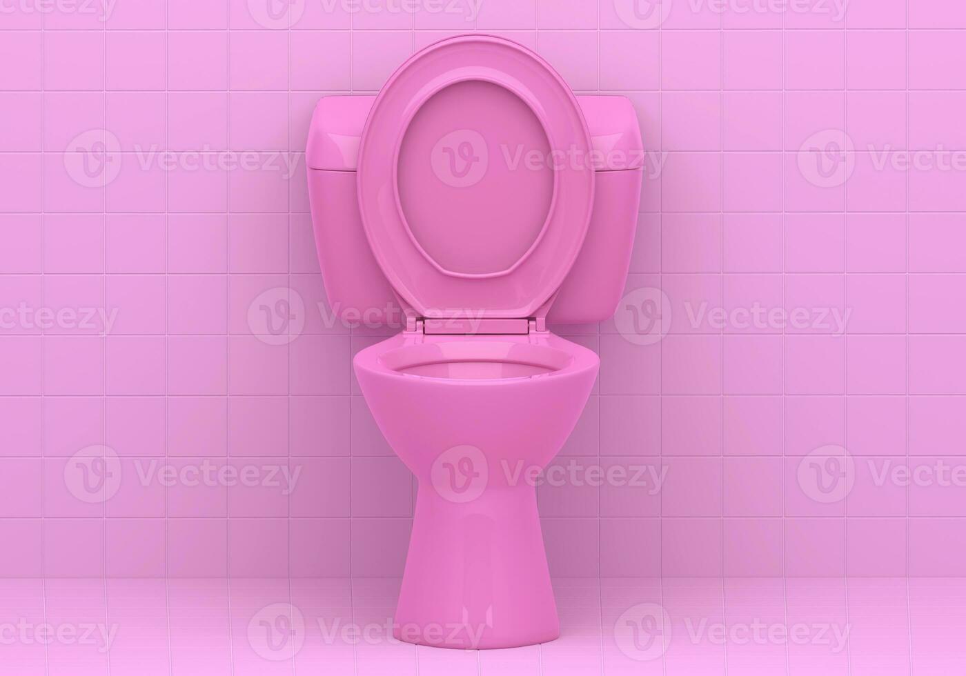 Pink toilet bowl and pink ceramic photo