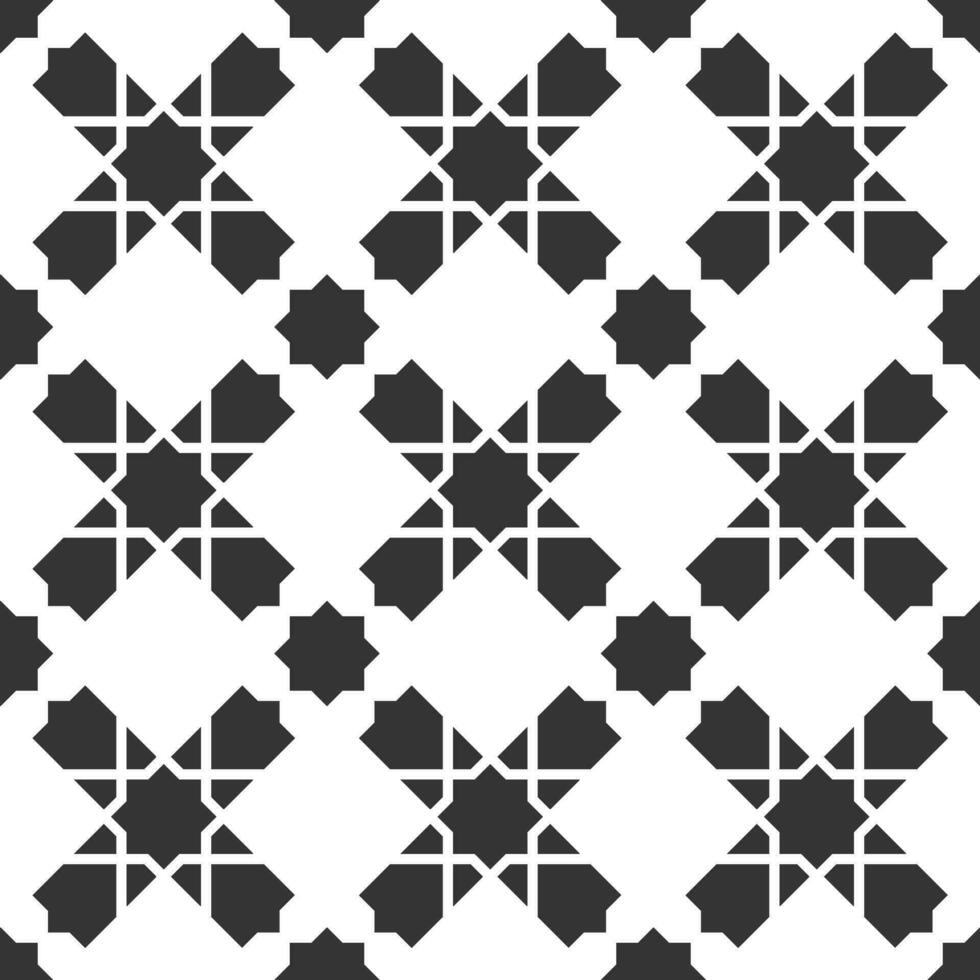 Seamless abstract geometric pattern in Arabian style vector