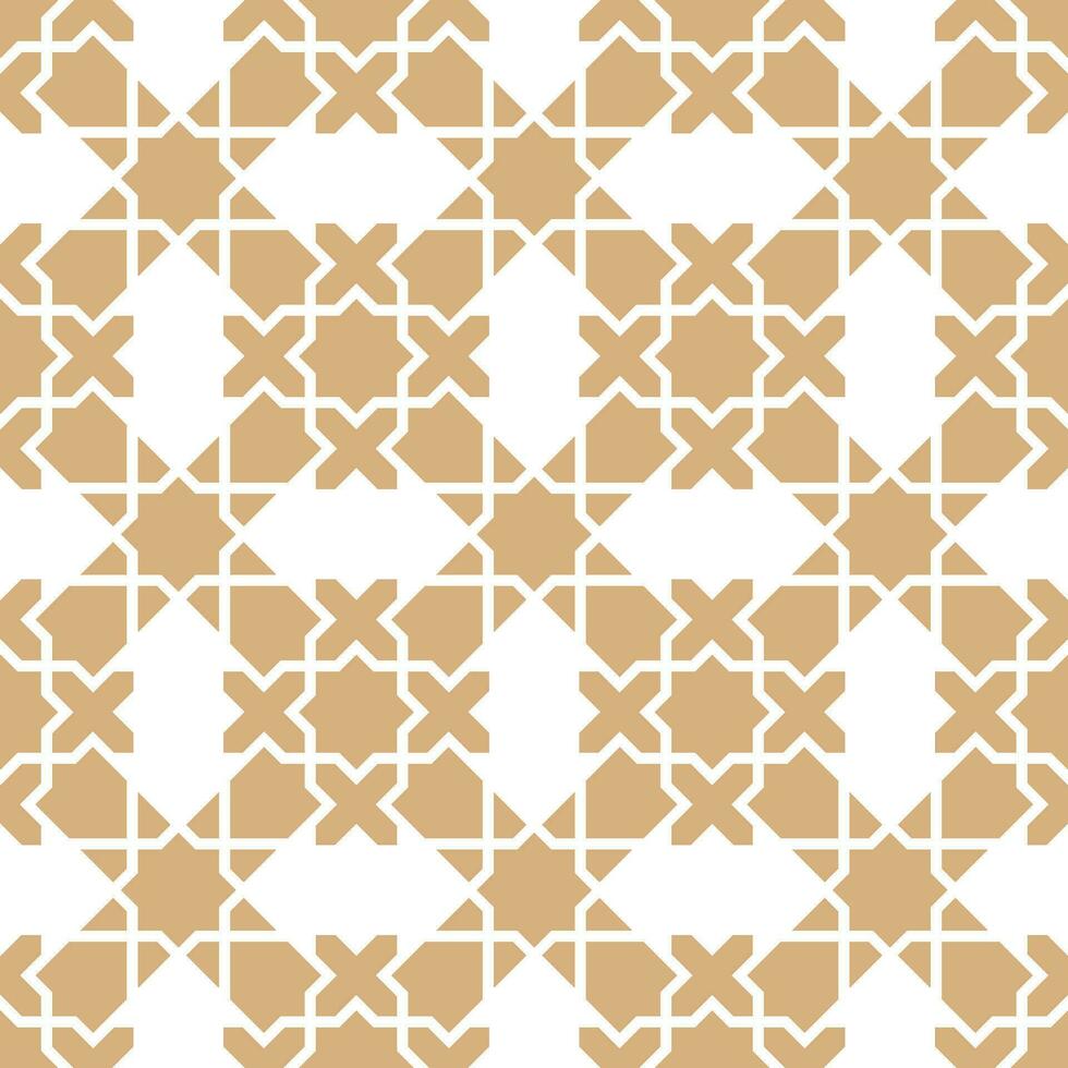 Seamless abstract geometric pattern in Arabian style vector