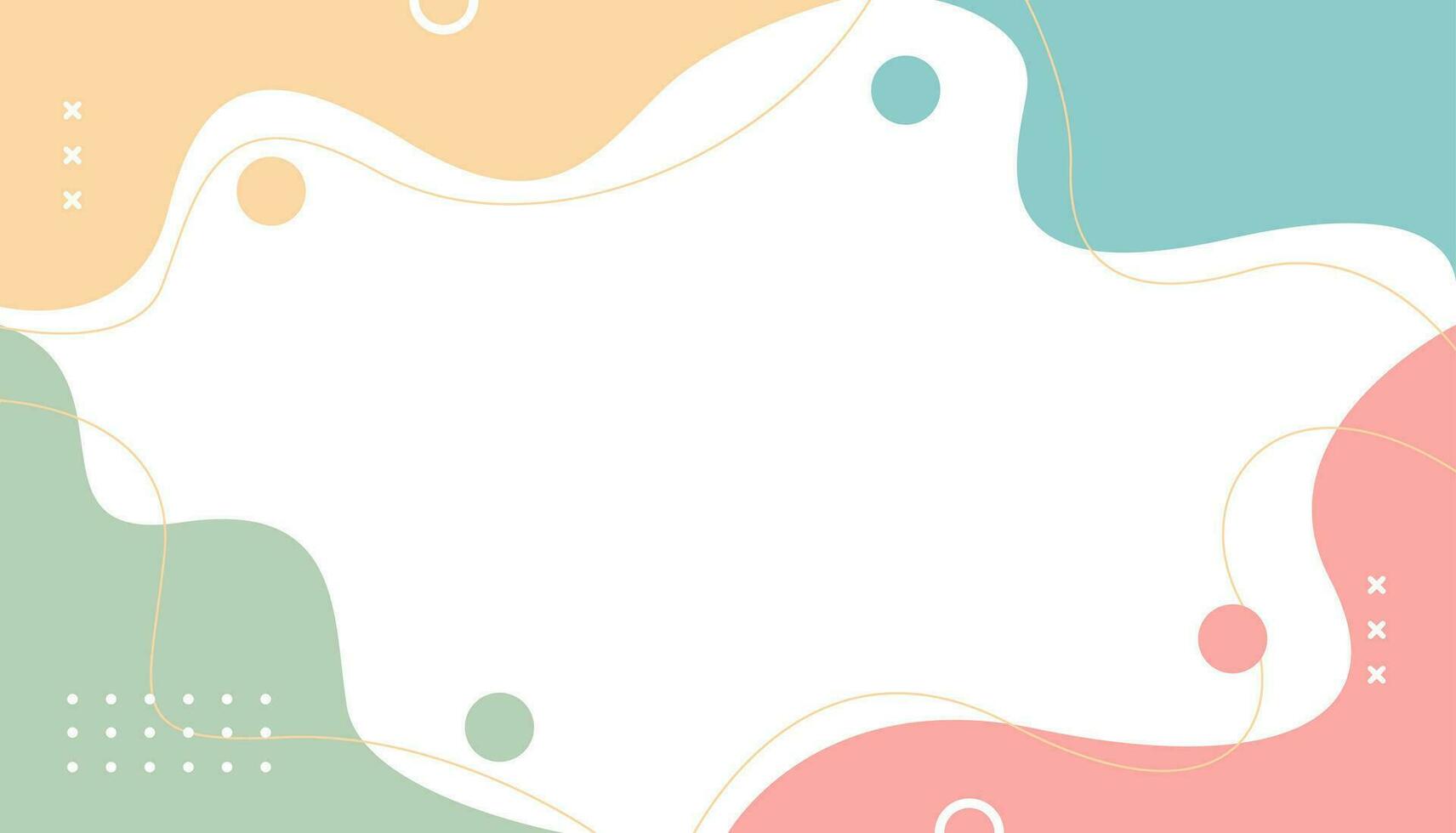 Pastel-colored background vector with abstract shape, perfect for banner template design