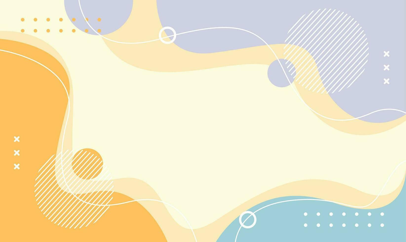 Abstract Vector Background in pastel colors. Wallpaper illustration with waving shapes and lines. Suitable for covers, poster designs, templates, banners and others