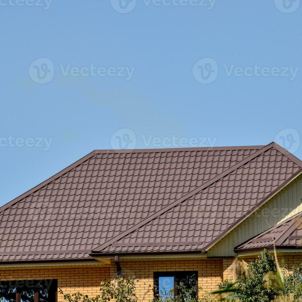 Roof metal sheets photo