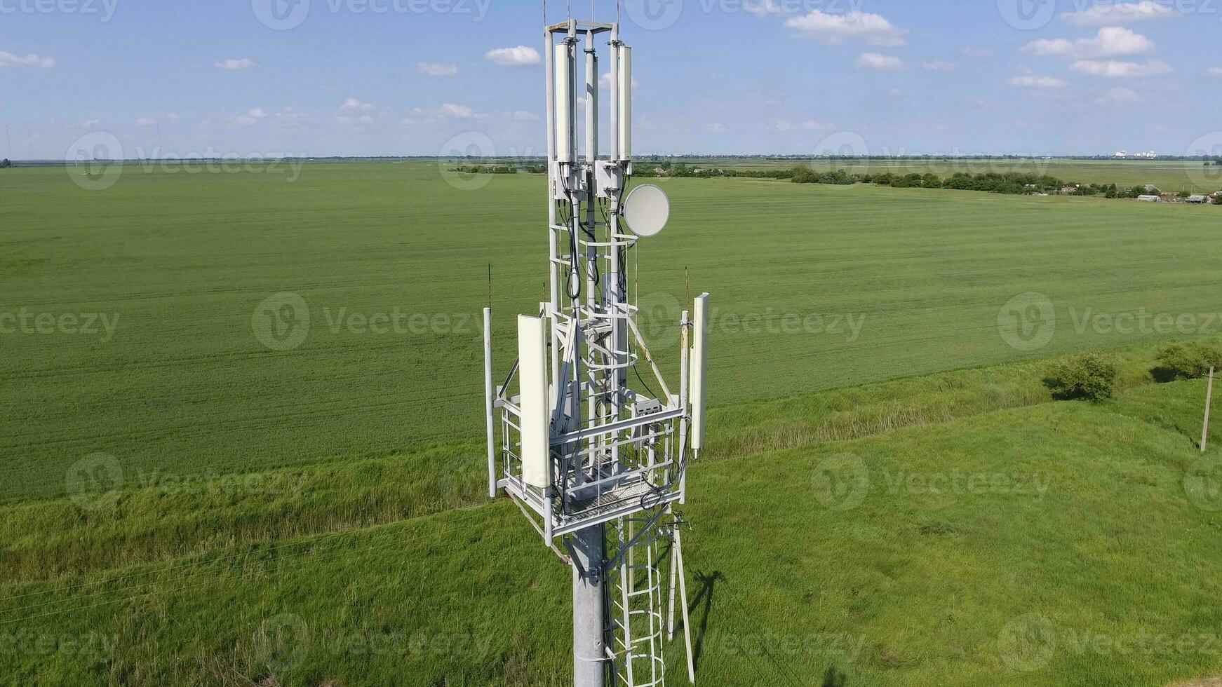 Cellular tower. Equipment for relaying cellular and mobile signal photo