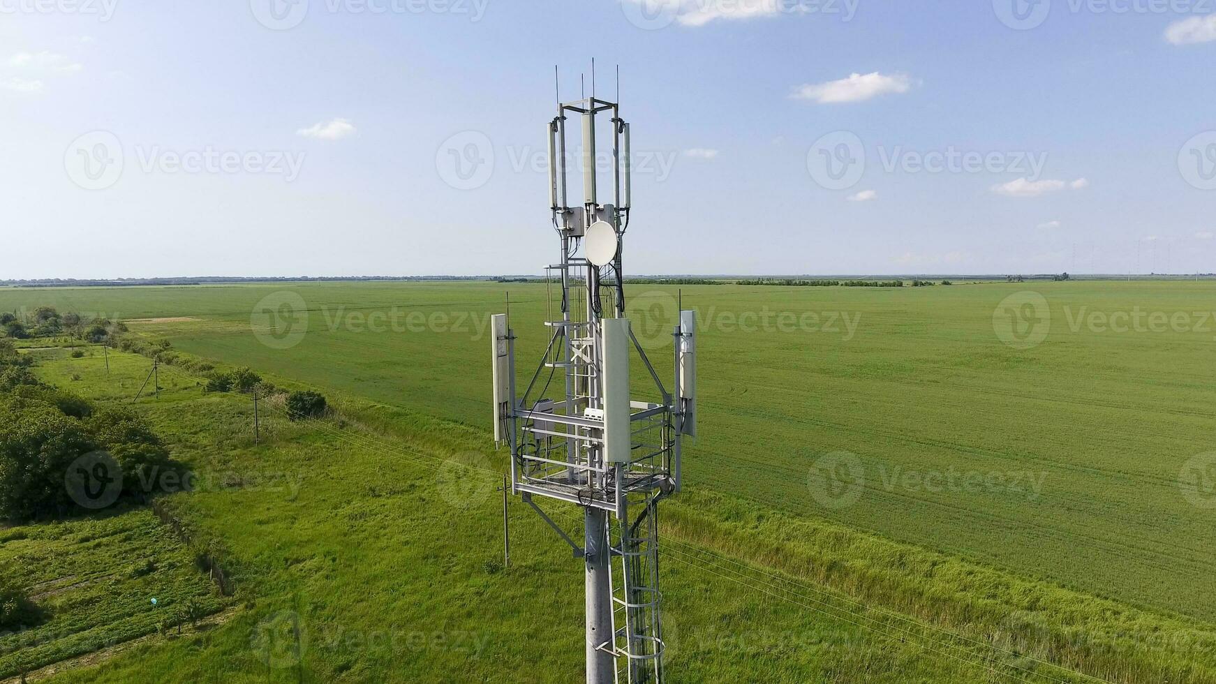 Cellular tower. Equipment for relaying cellular and mobile signal photo