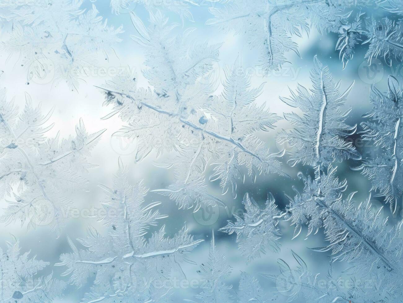 AI generated Glass adorned with frost as a decorative background photo