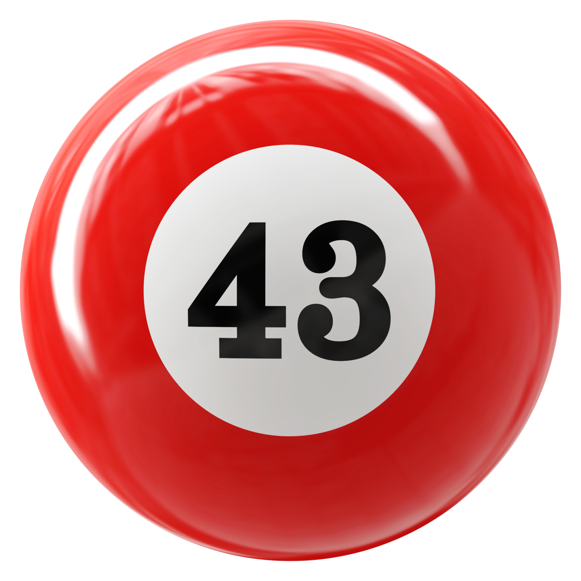 43 Number 3d Ball Red 36307054 PNG 43-number-3d-ball-red-36307054-png