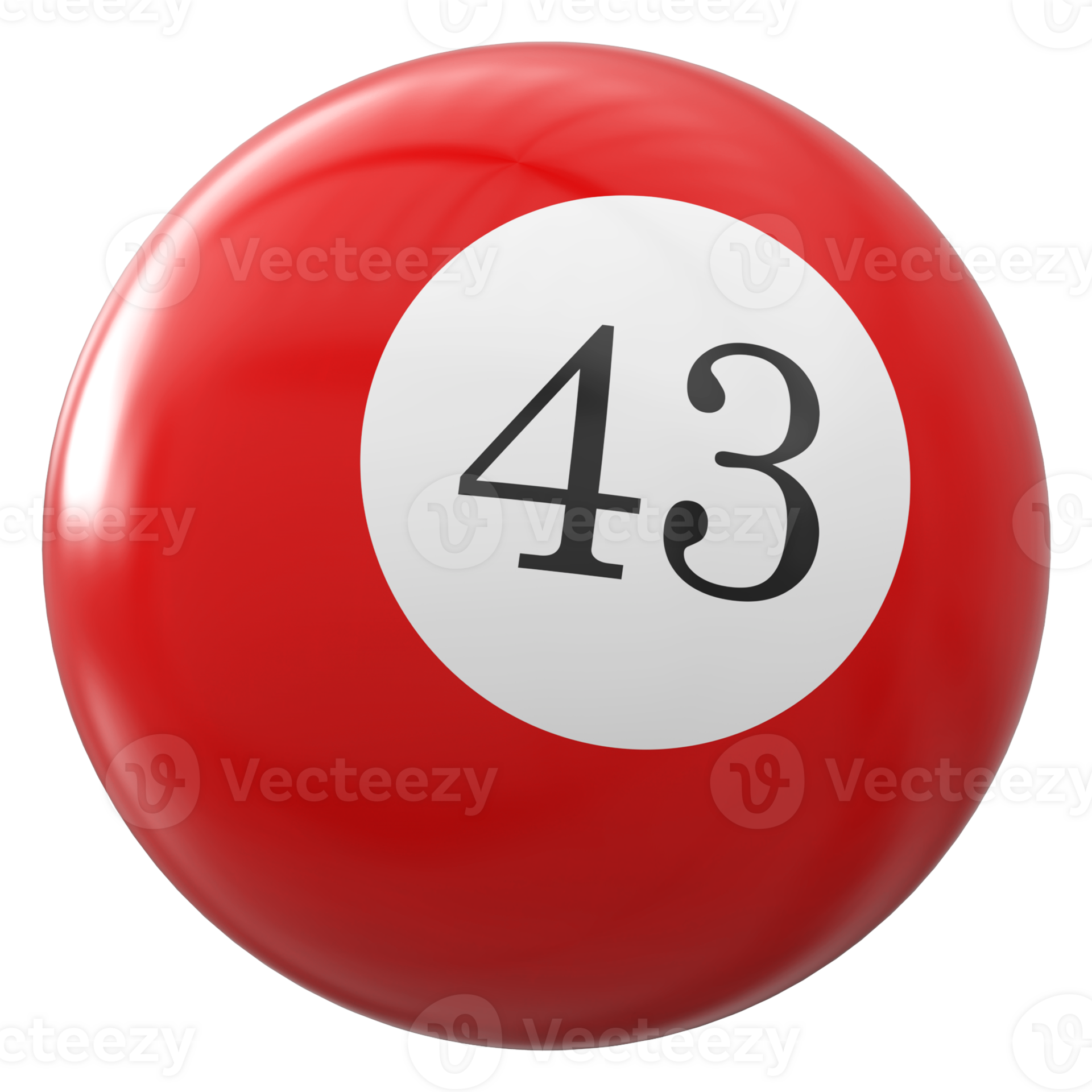 43 Number 3d Ball Red 36307455 PNG 43-number-3d-ball-red-36307455-png