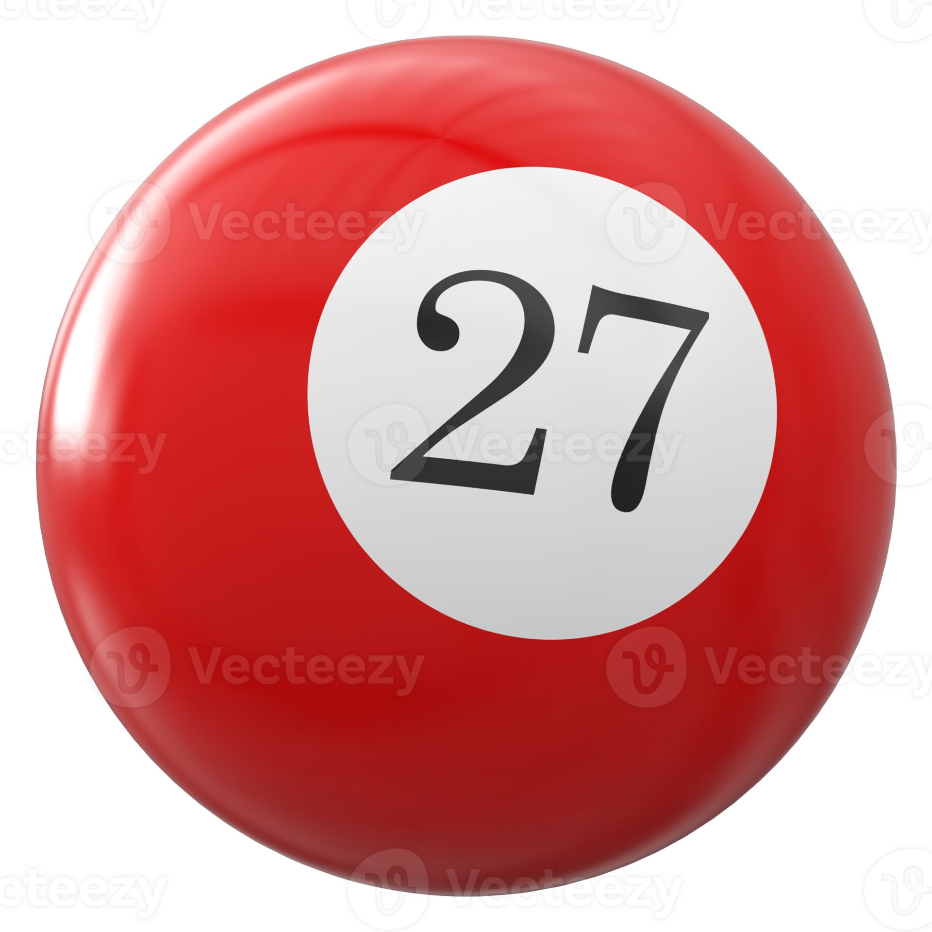 27 Number 3d Ball Red 36307515 PNG 27-number-3d-ball-red-36307515-png