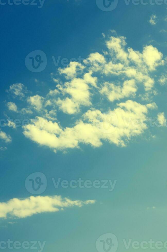 blue sky with clouds photo