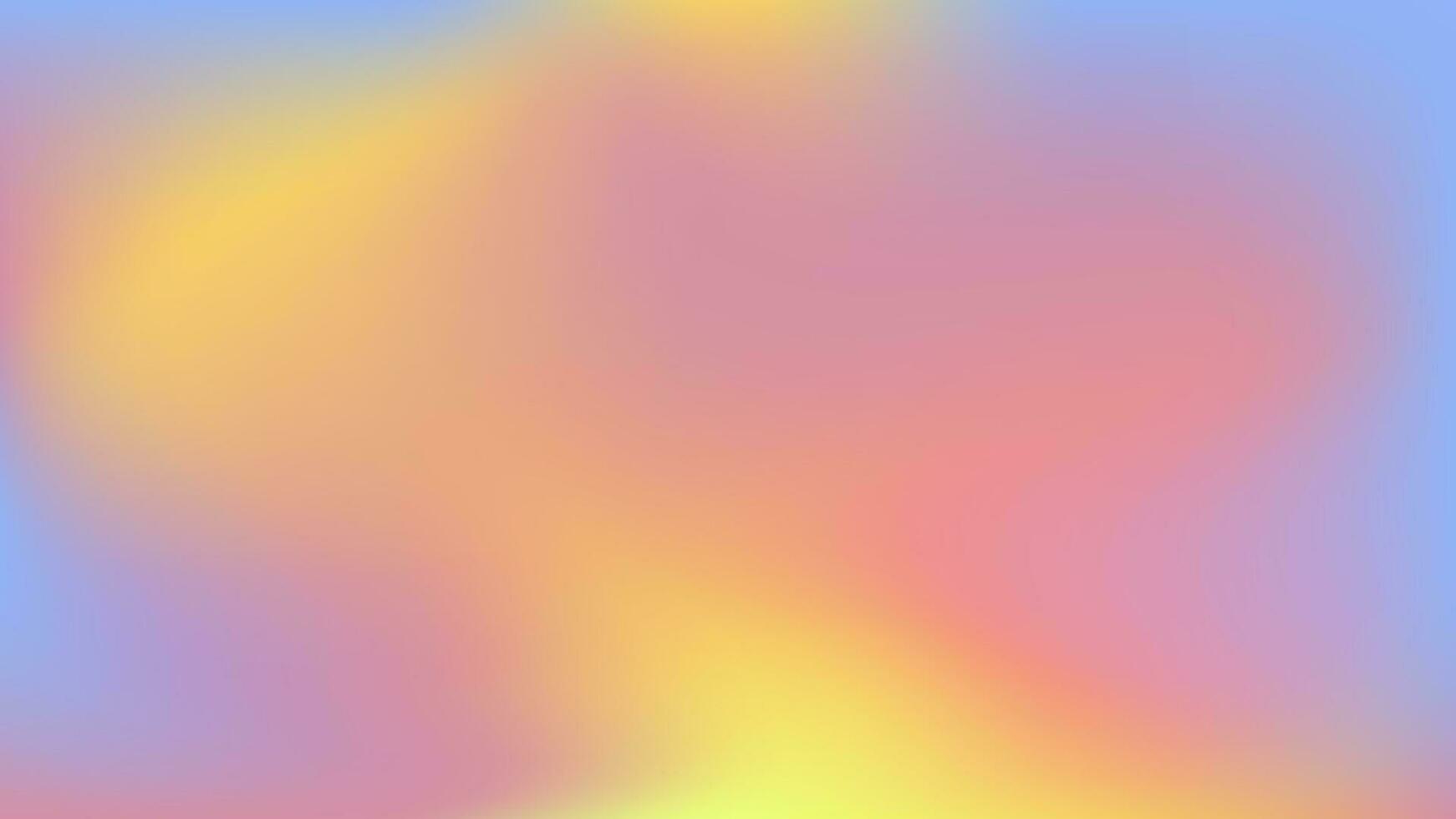 Y2K abstract multicolor Gradient background. Vector illustration with Blurred Color Wave. Soft blurry pink, blue and yellow textures for social media templates and other graphic designs.