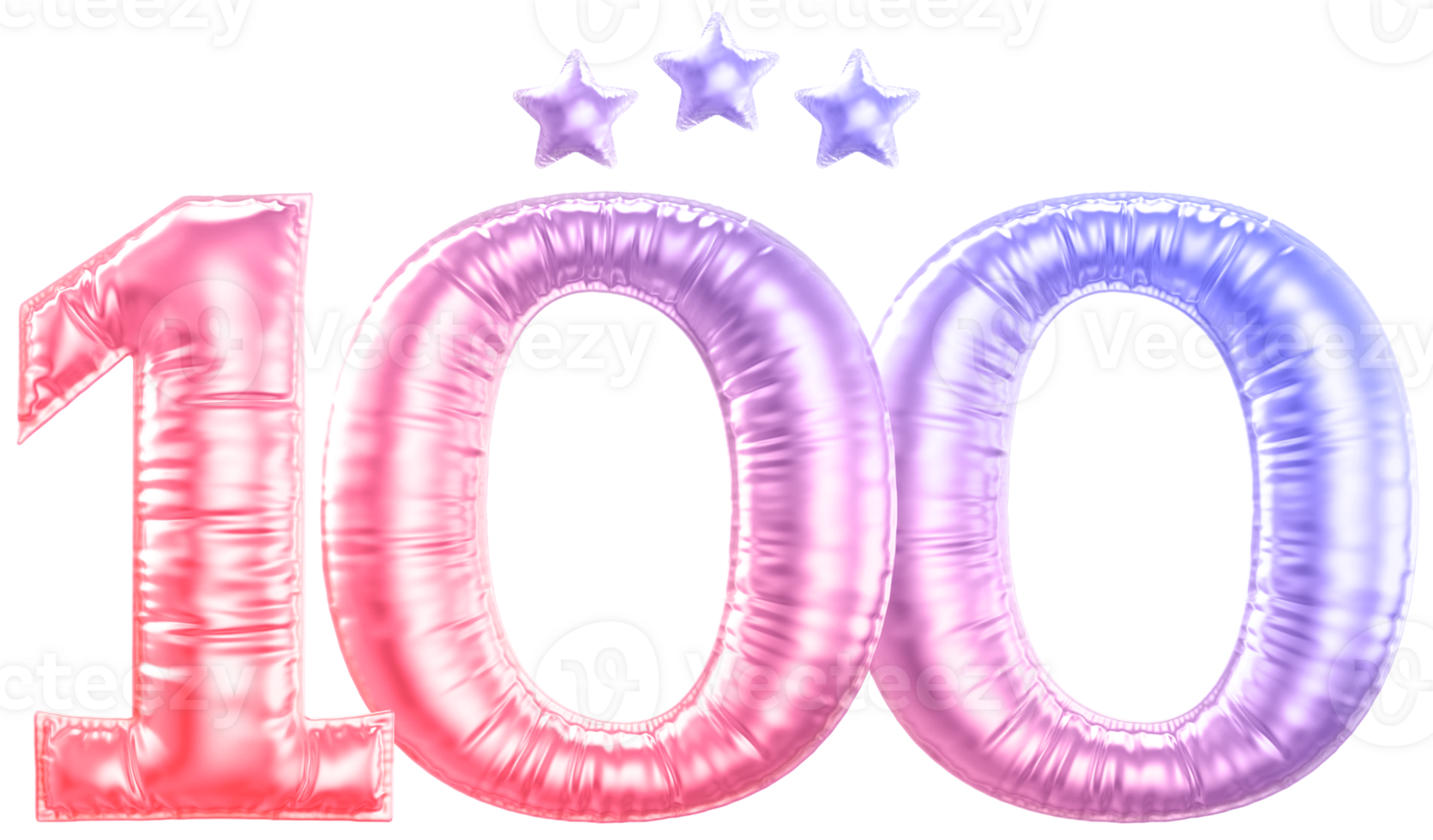 100 year anniversary number gradient png