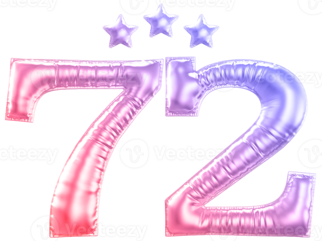 72 year anniversary number gradient png