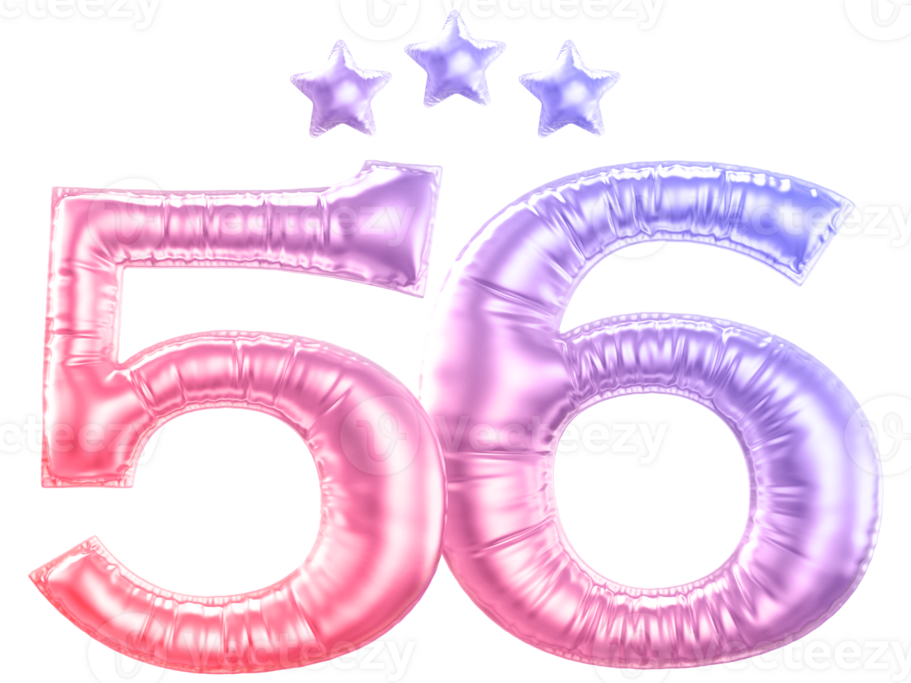 56 Jahr Jahrestag Nummer Gradient png