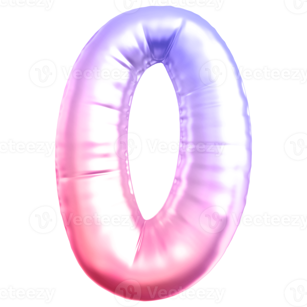 Gradient bubble number 0 png