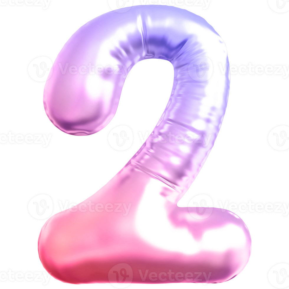 Bubble gradient number 2 png