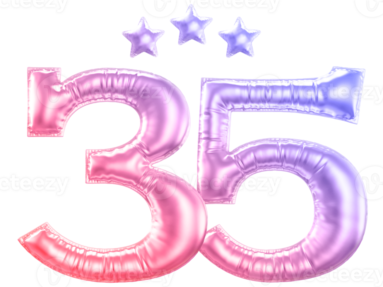 35 Jahr Jahrestag Nummer Gradient png