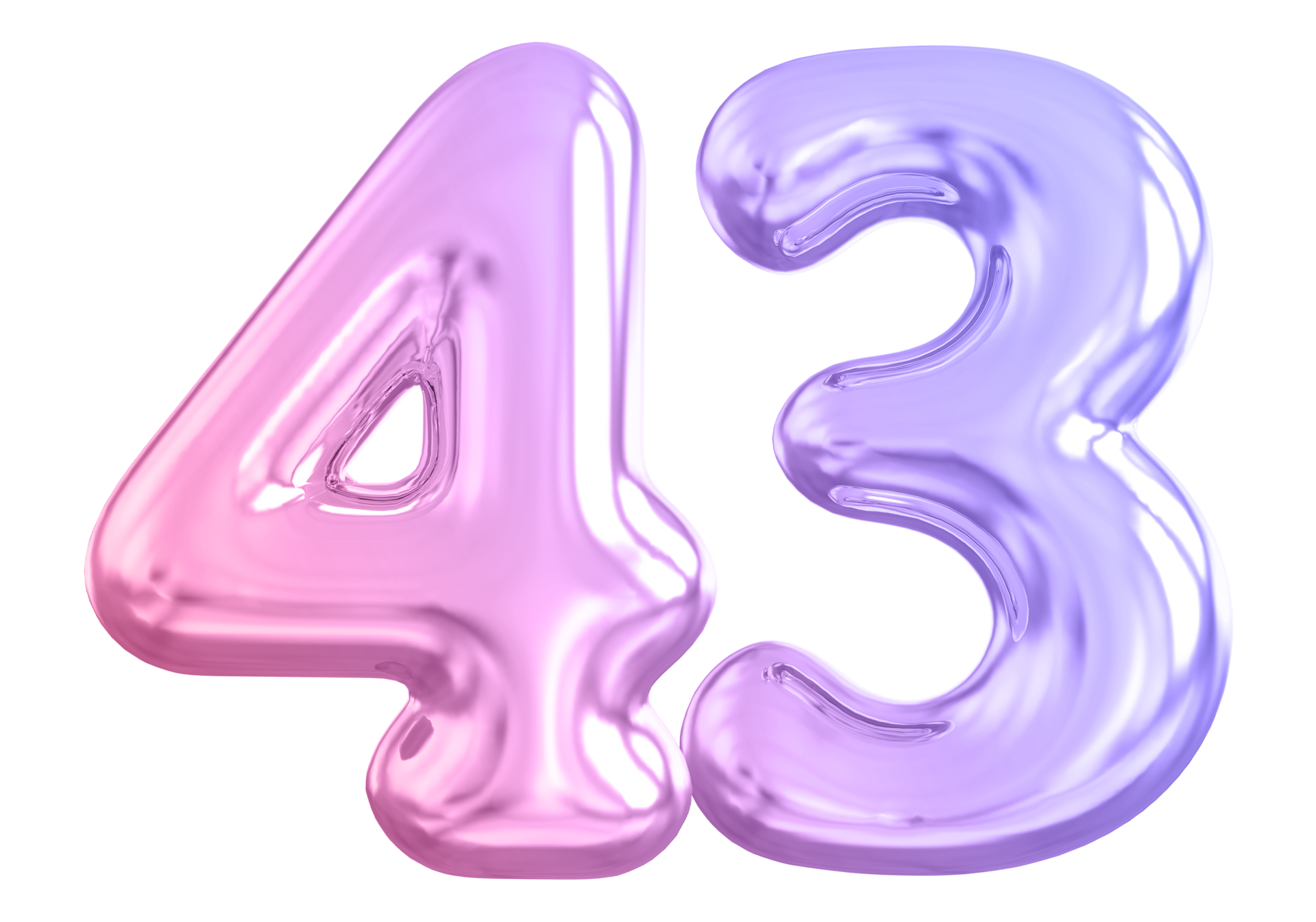 43 N mero Degradado 3d Hacer 36308535 PNG 43-number-3d-ball-red-36307054-png