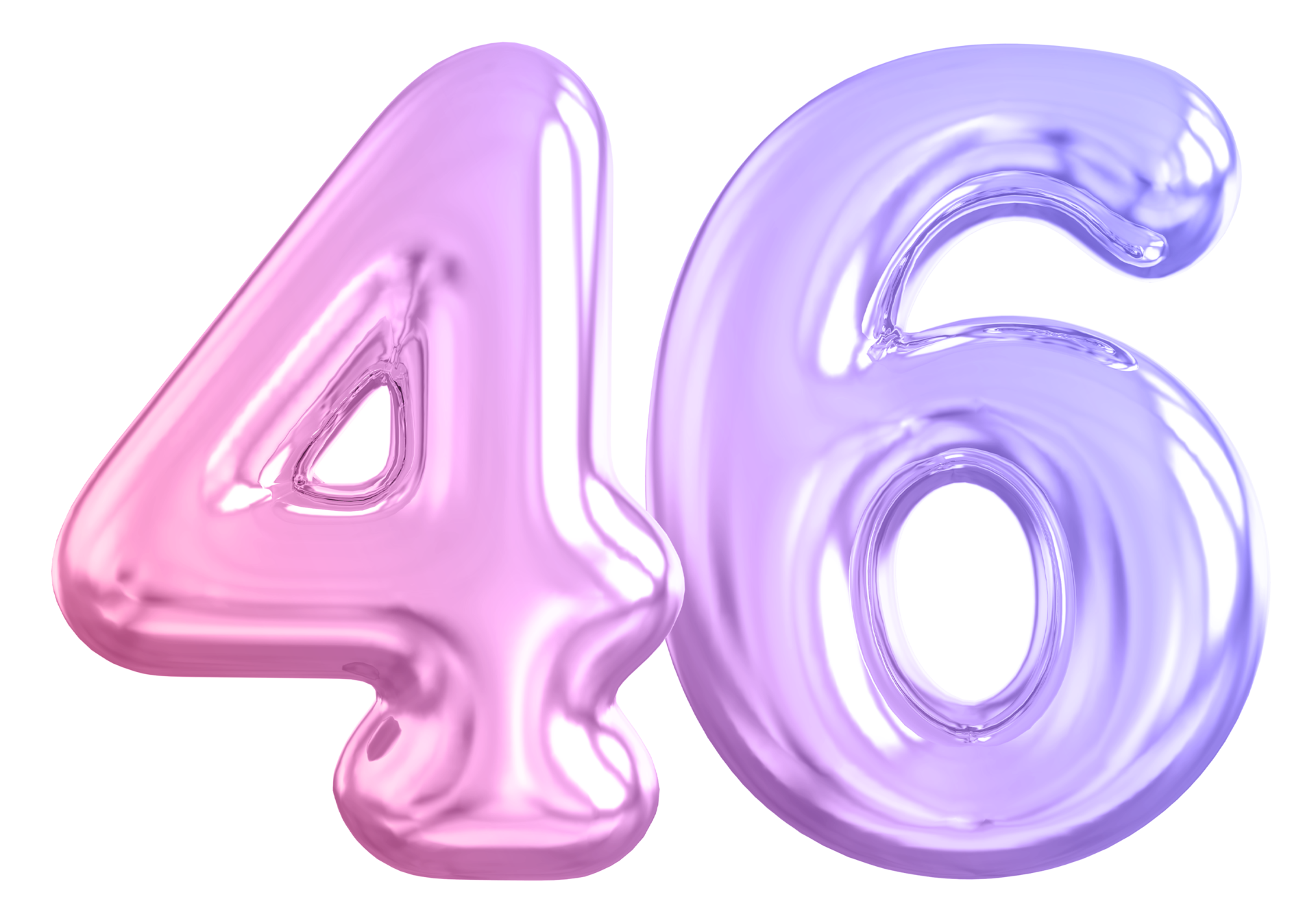 46 Number Gradient 3d Render 36308615 PNG 46 Number Gradient 3d Render 36308615 PNG