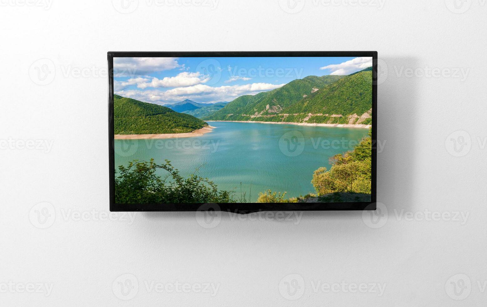 TV monitor on the wall photo