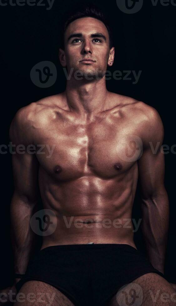 hermoso hombre de cerca foto