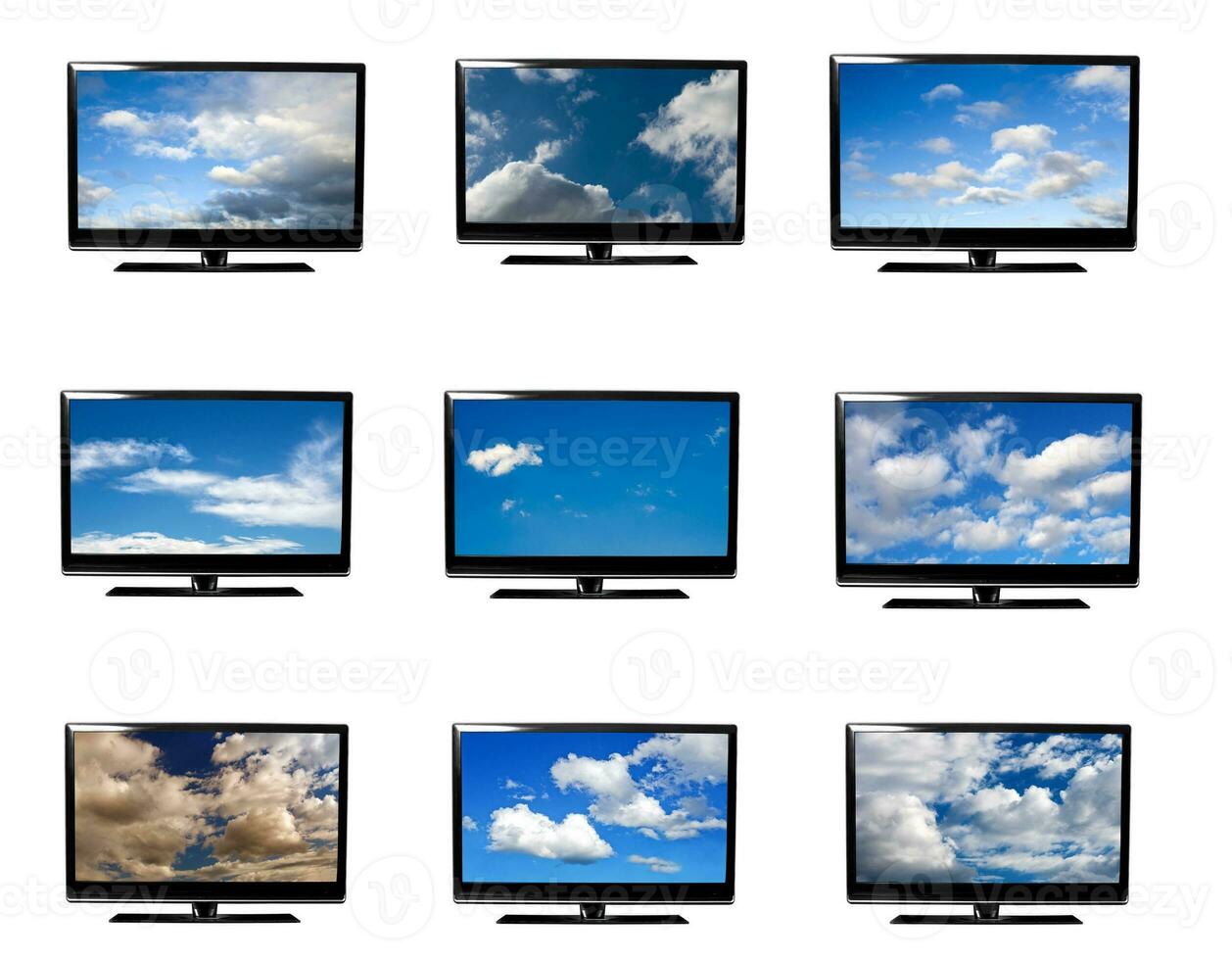 tv with sky photo