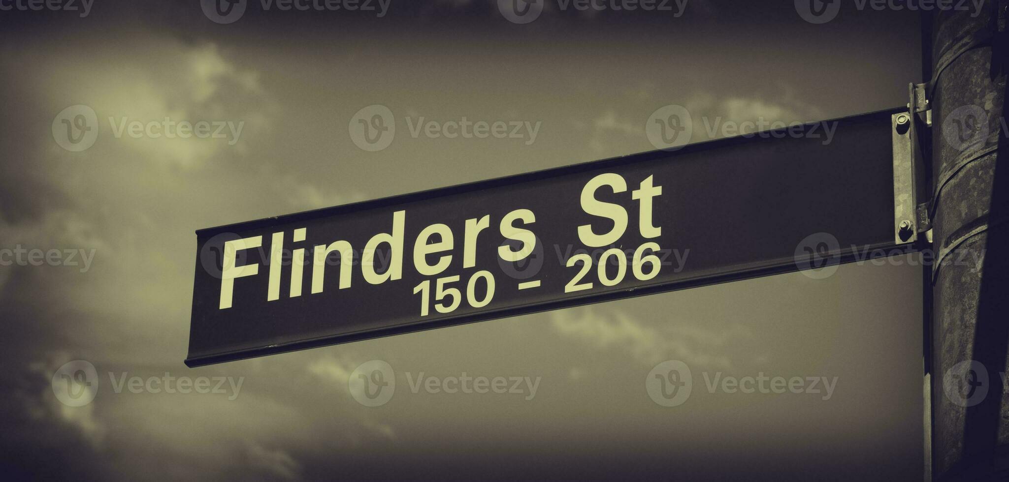 flinders calle melbourne Australia foto