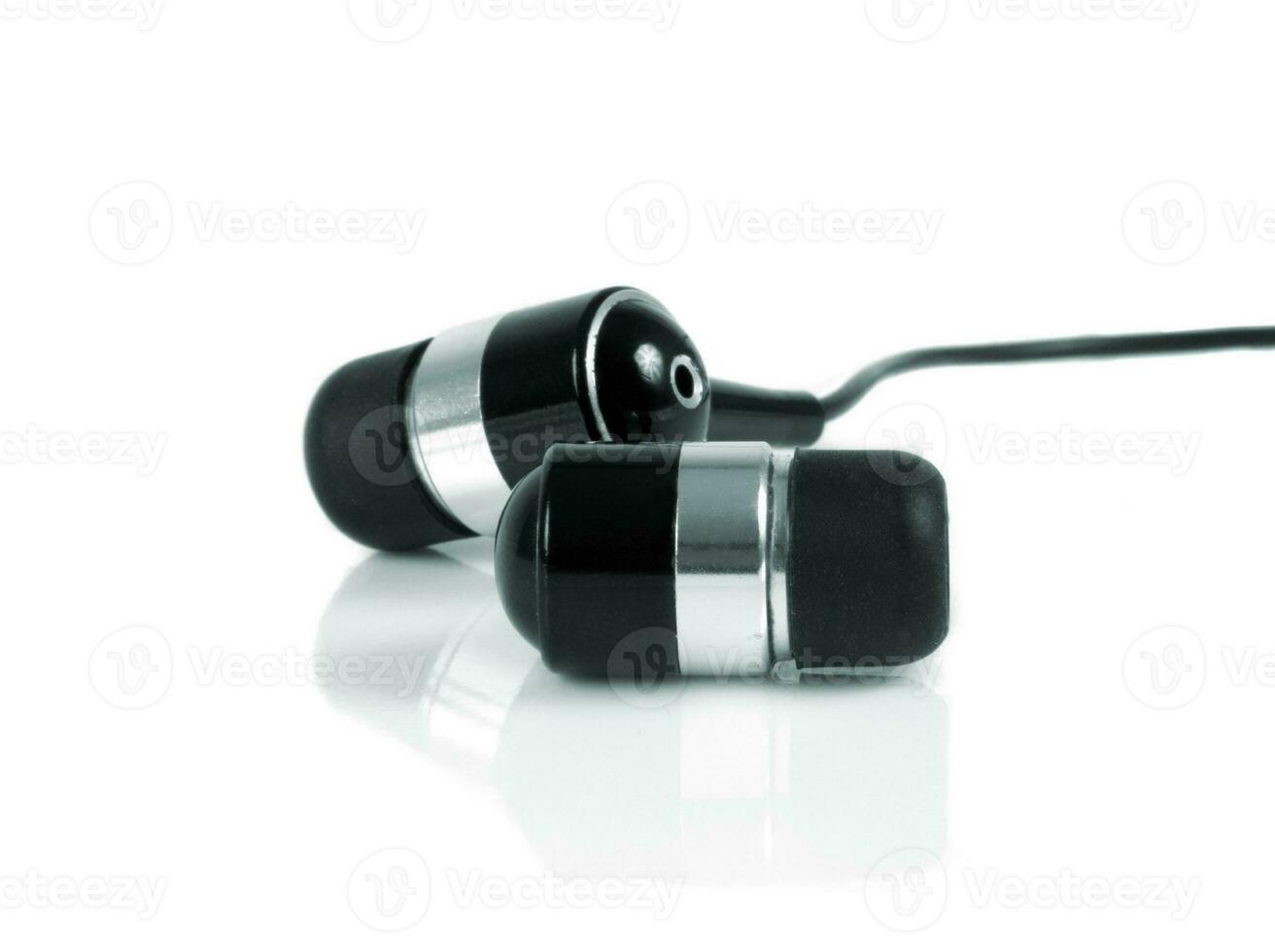 earphones in white photo