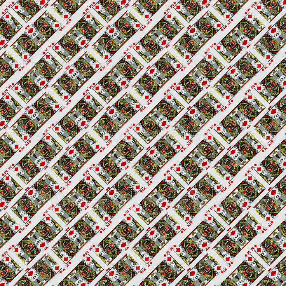 Abstract pattern of the playing cards photo