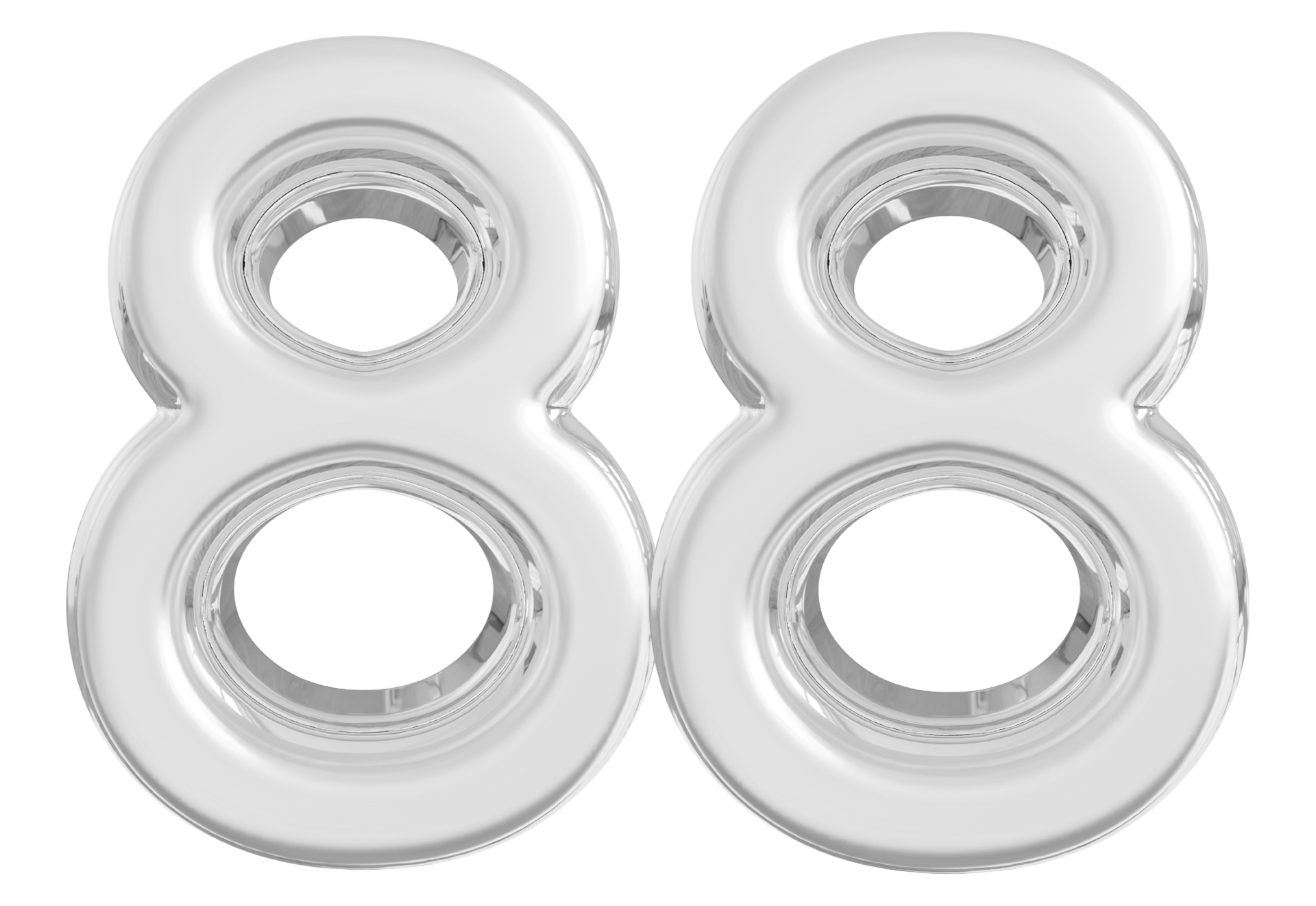 Silver 3d Number 88 36308979 PNG silver-3d-number-88-36308979-png