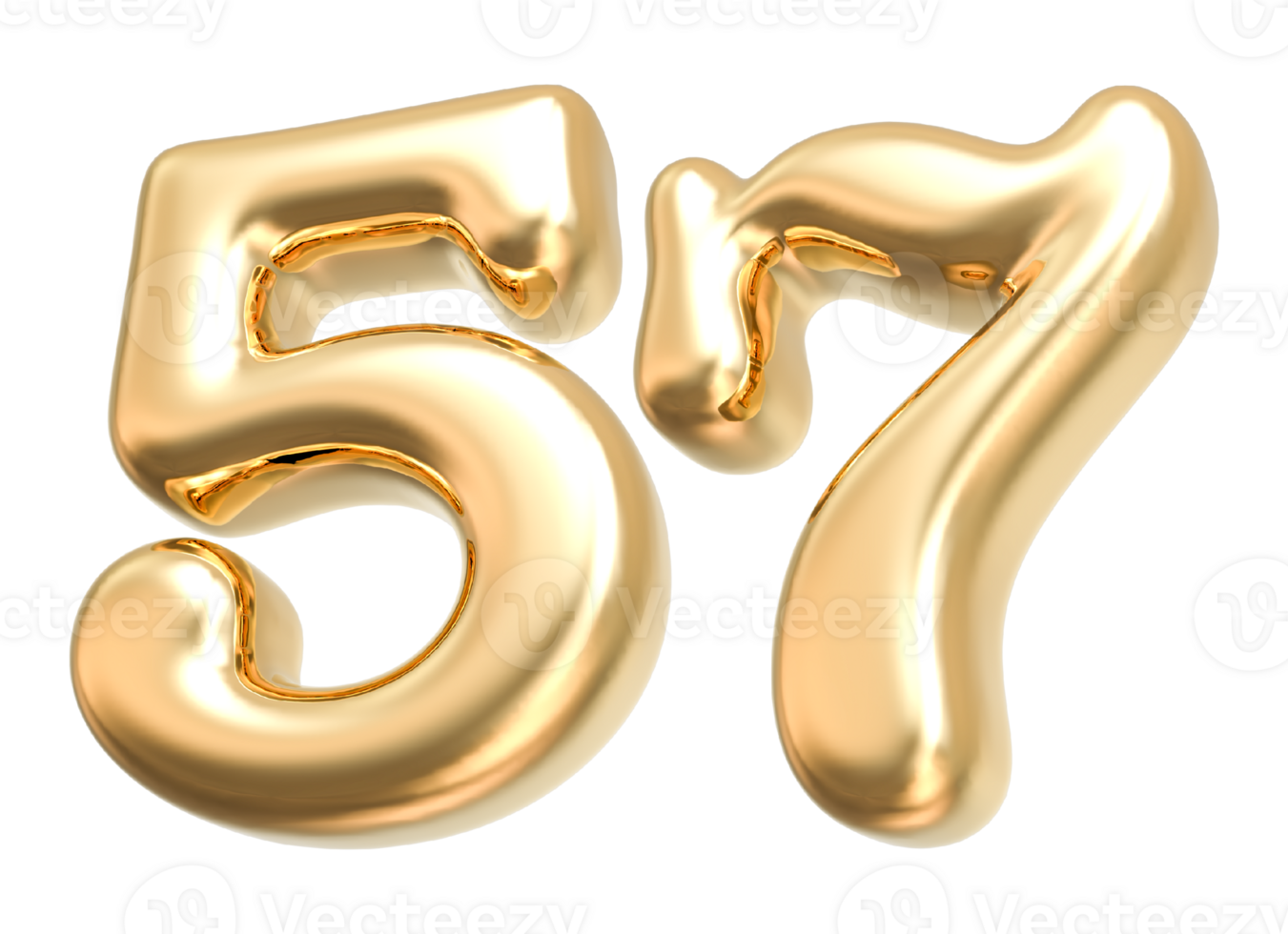 Gold 3d Number 57 36309061 PNG gold-3d-number-57-36309061-png