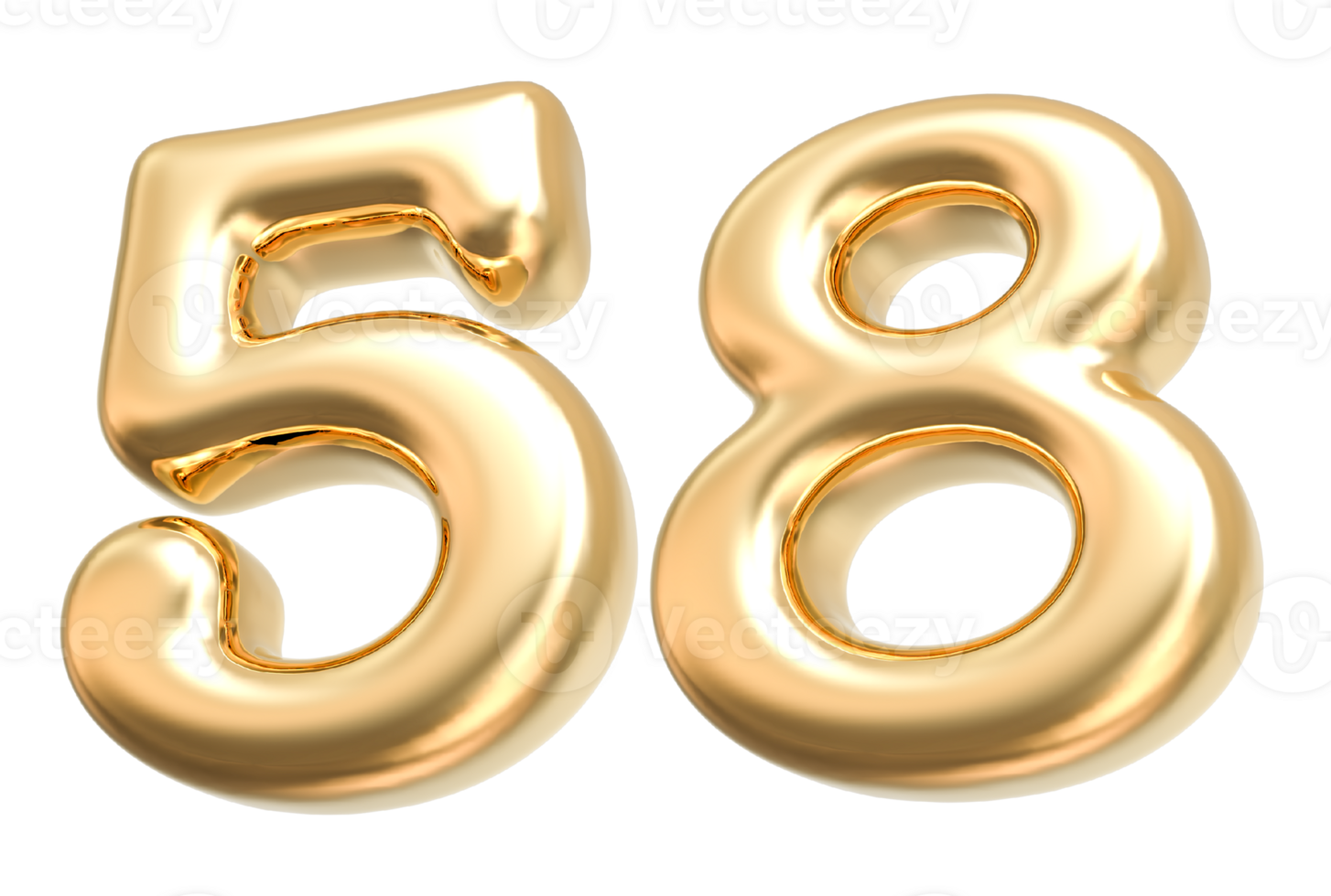 Gold 3d Number 58 36309083 PNG gold-3d-number-58-36309083-png