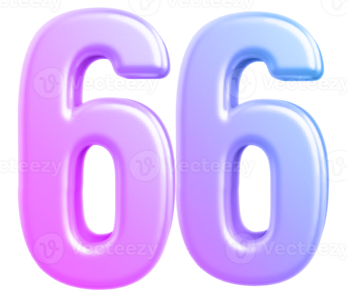 3d numero 66 pendenza png