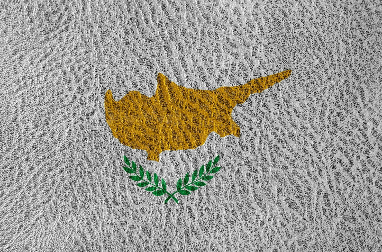 abstract leather texture with the flag photo