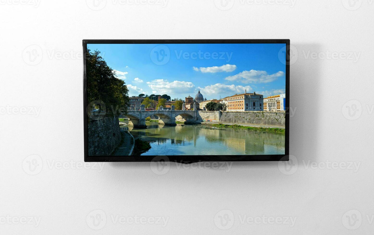 TV monitor on the wall photo