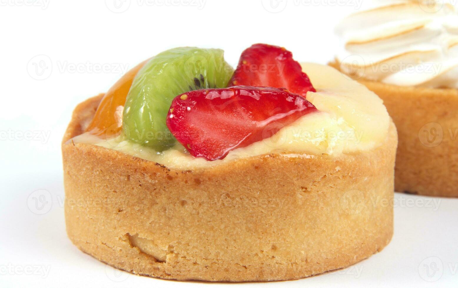 fruit tart closeup photo