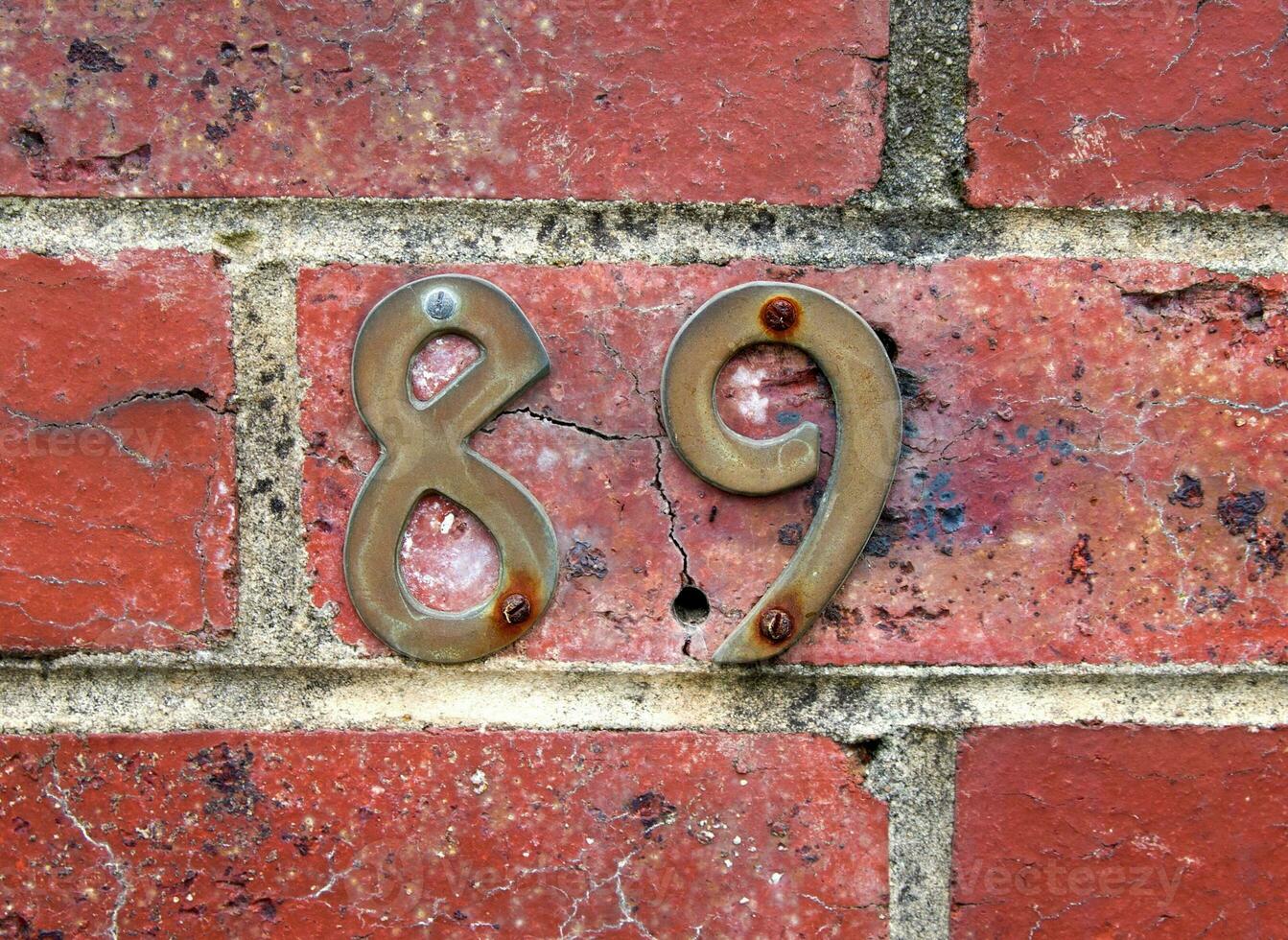 house numbers closeup photo