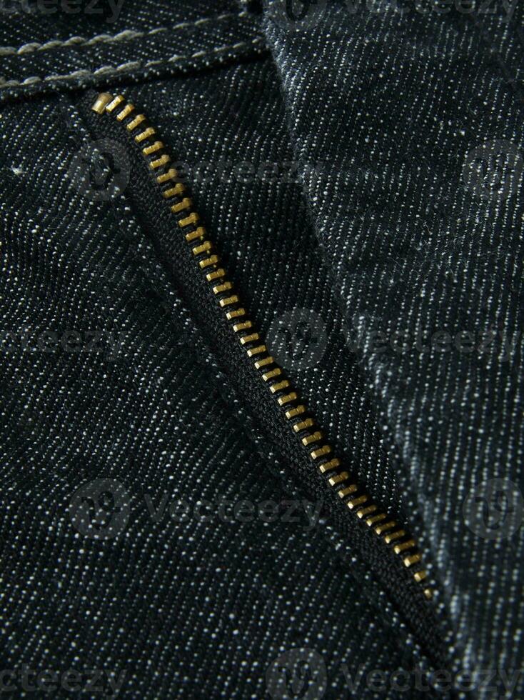 jeans zipper closeup photo