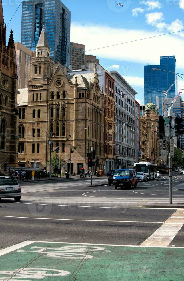 Flinders street Melbourne Australia photo
