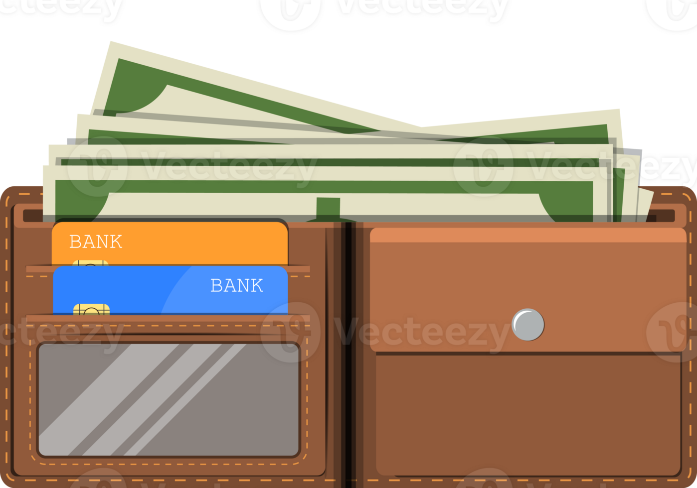 wallet card and cash. png