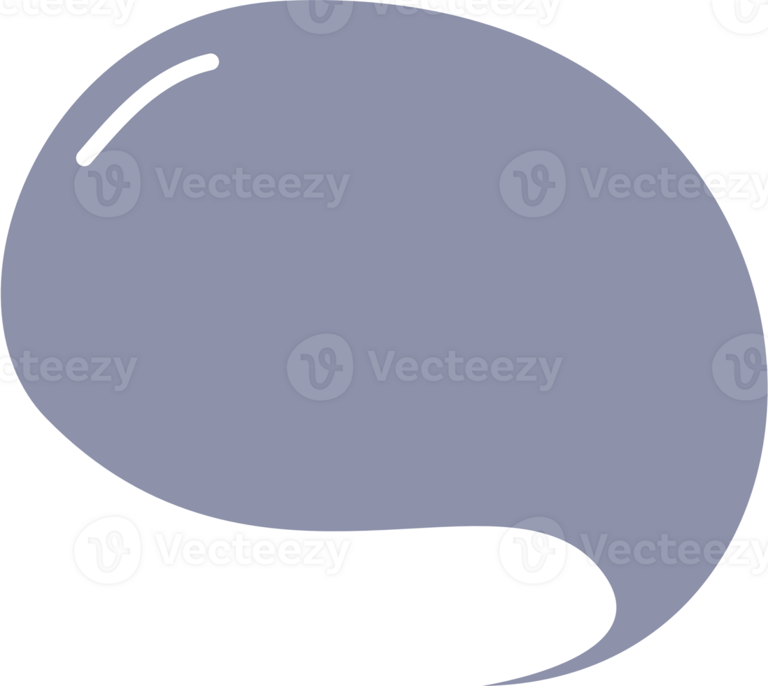 Colorful pastel purple color speech bubble balloon, icon sticker memo keyword planner text box banner, flat png transparent element design