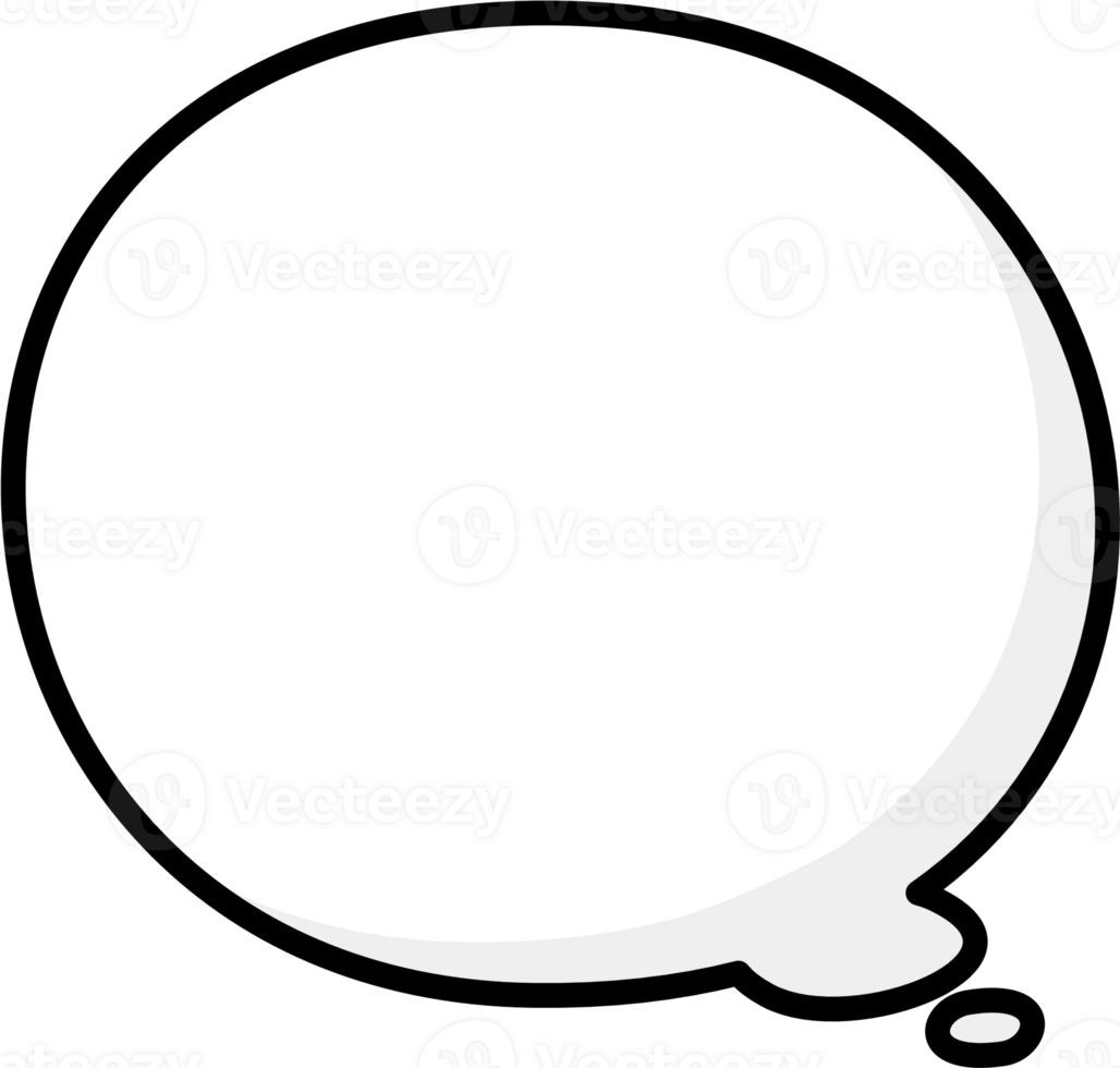 Black and white speech bubble balloon, icon sticker memo keyword planner text box banner, flat png transparent element design