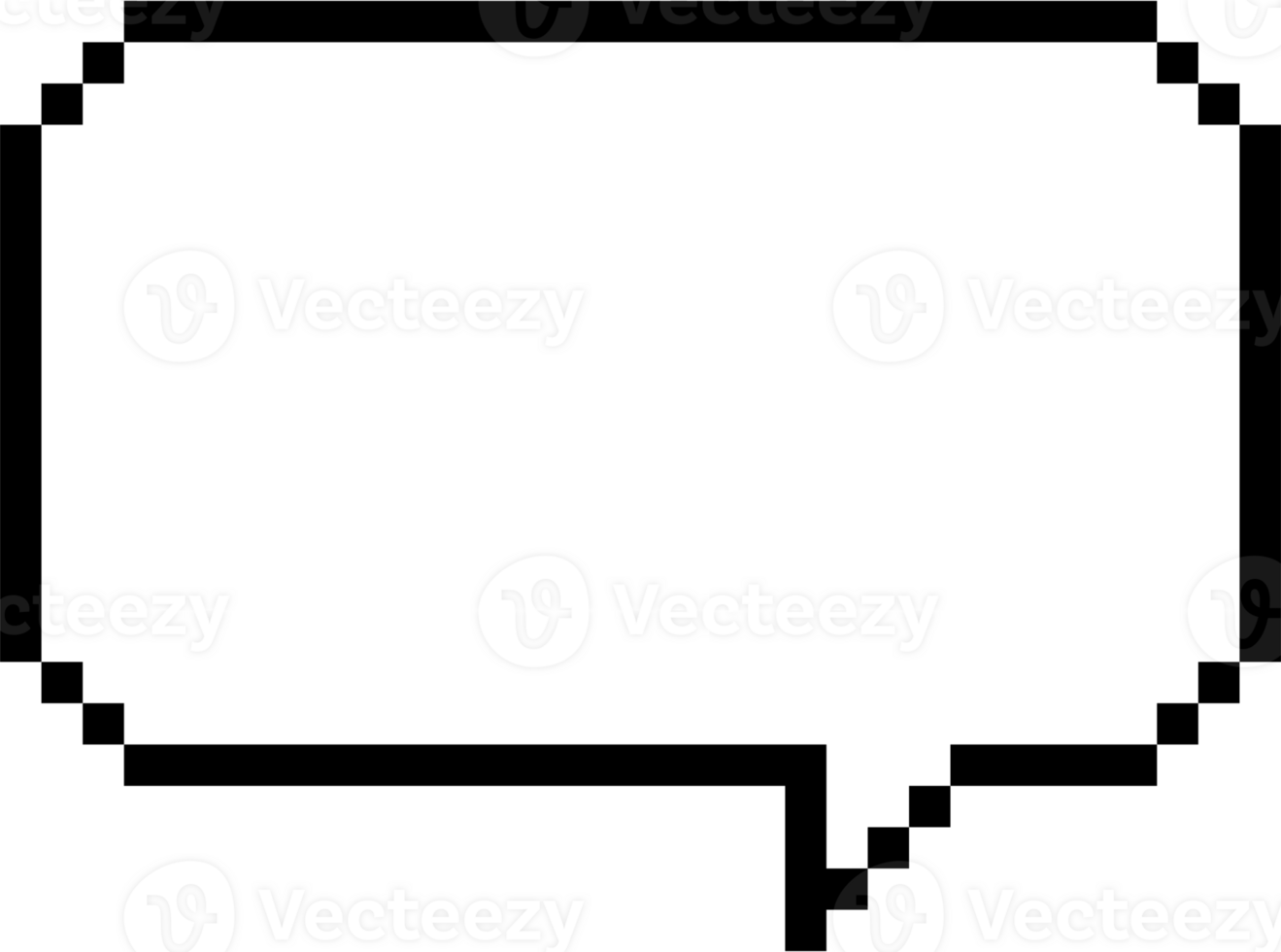 8bit retro game pixel speech bubble balloon icon sticker memo keyword planner text box banner, flat png transparent element design
