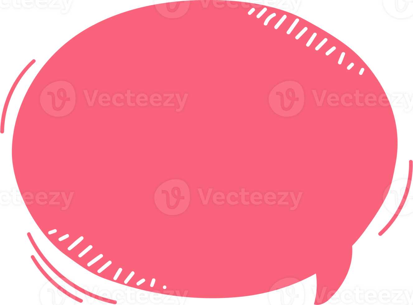Colorful pastel pink color speech bubble balloon, icon sticker memo keyword planner text box banner, flat png transparent element design