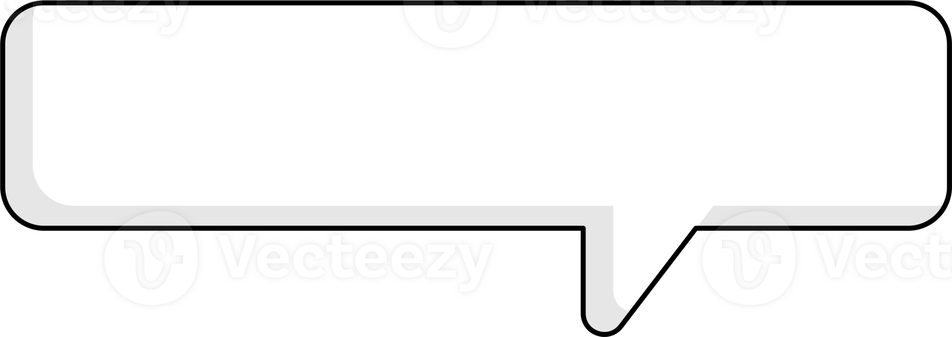 Black and white speech bubble balloon, icon sticker memo keyword planner text box banner, flat png transparent element design