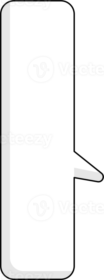 Black and white speech bubble balloon, icon sticker memo keyword planner text box banner, flat png transparent element design
