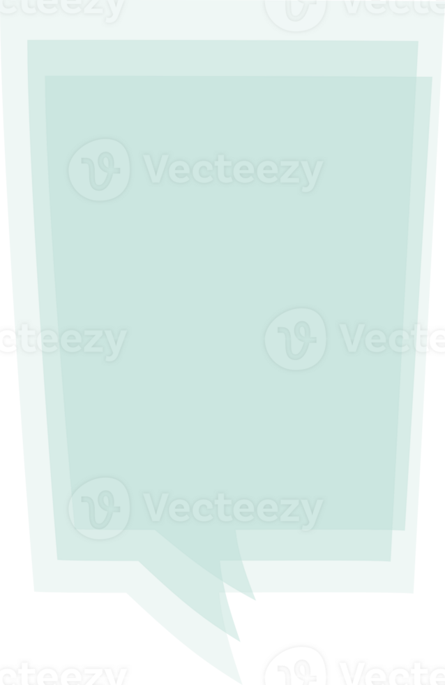 Colorful pastel green color speech bubble balloon, icon sticker memo keyword planner text box banner, flat png transparent element design